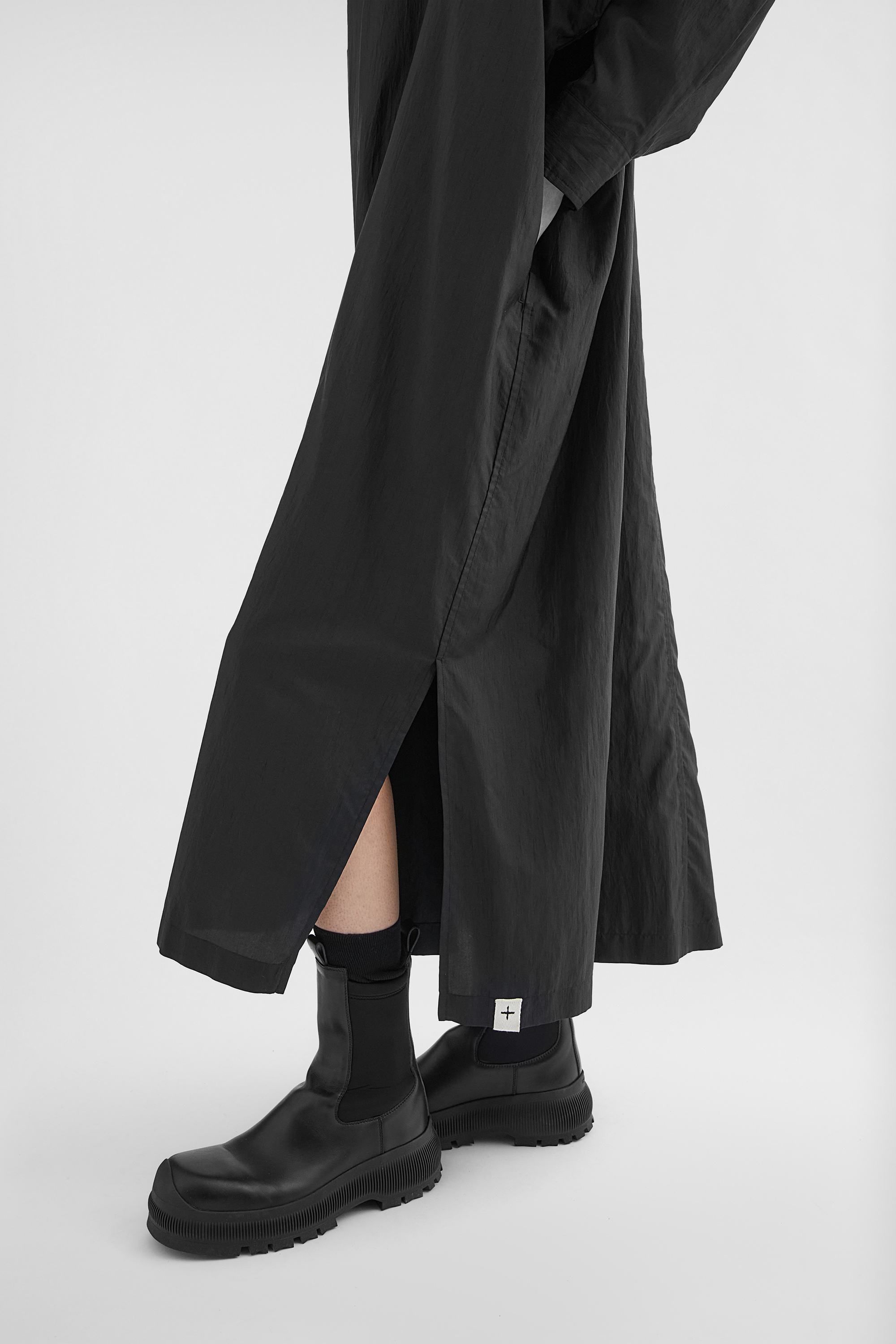 실크 혼방 셔츠 드레스 - 드레스 - Image 3