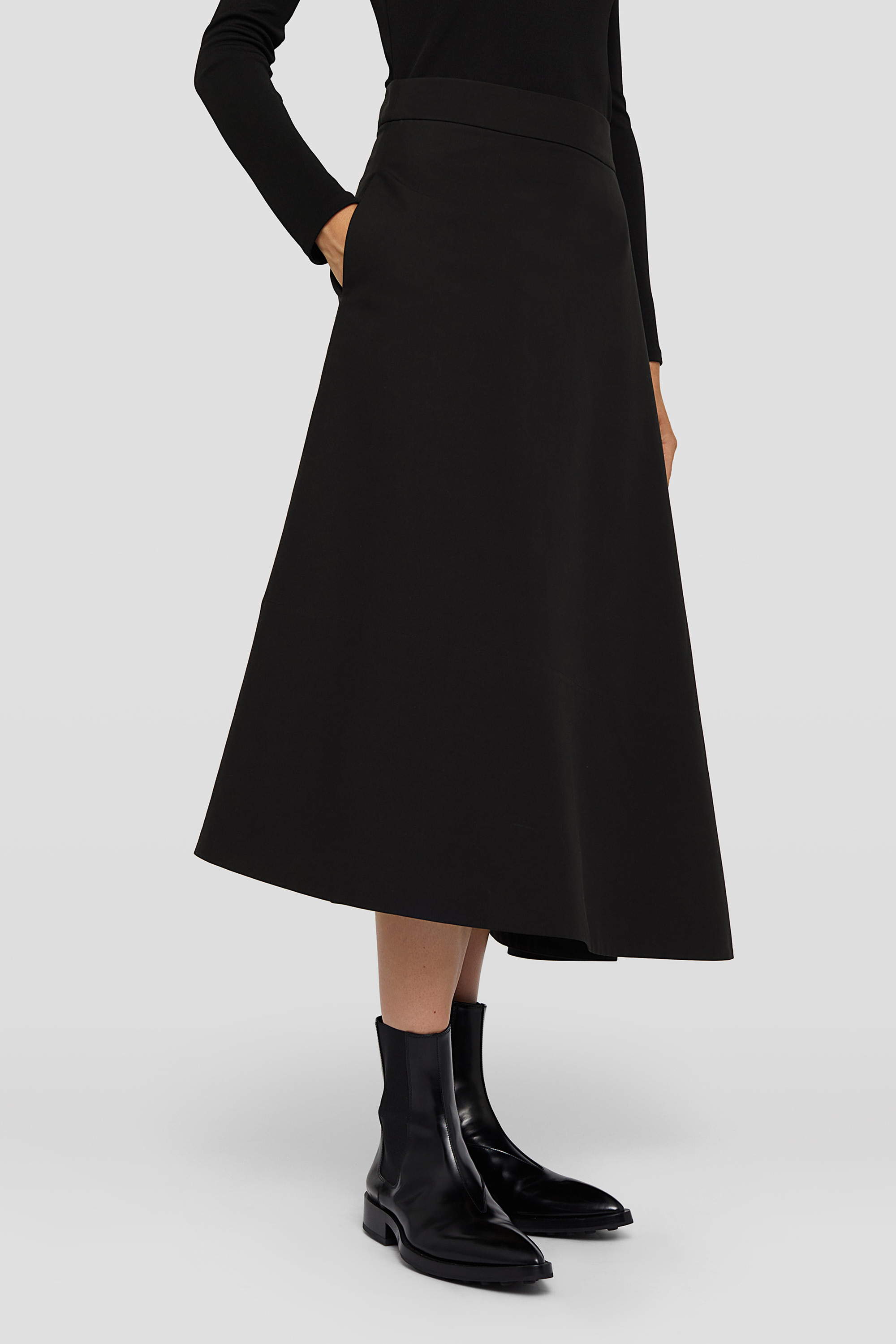 Lightweight Cotton Asymmetrical Skirt - Skirts - Image 3