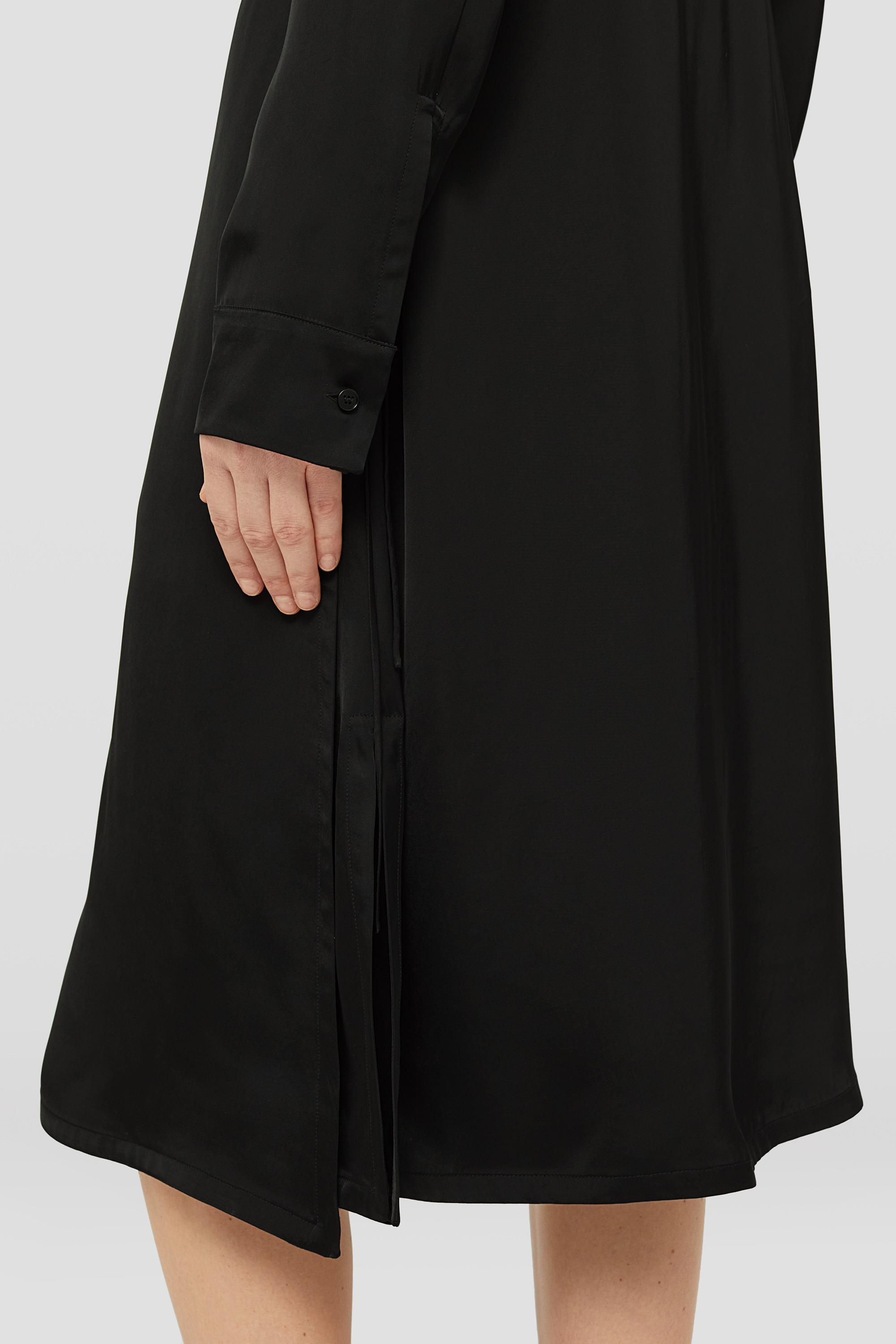 Fluid Viscose Shirt Dress - Dresses - Image 3