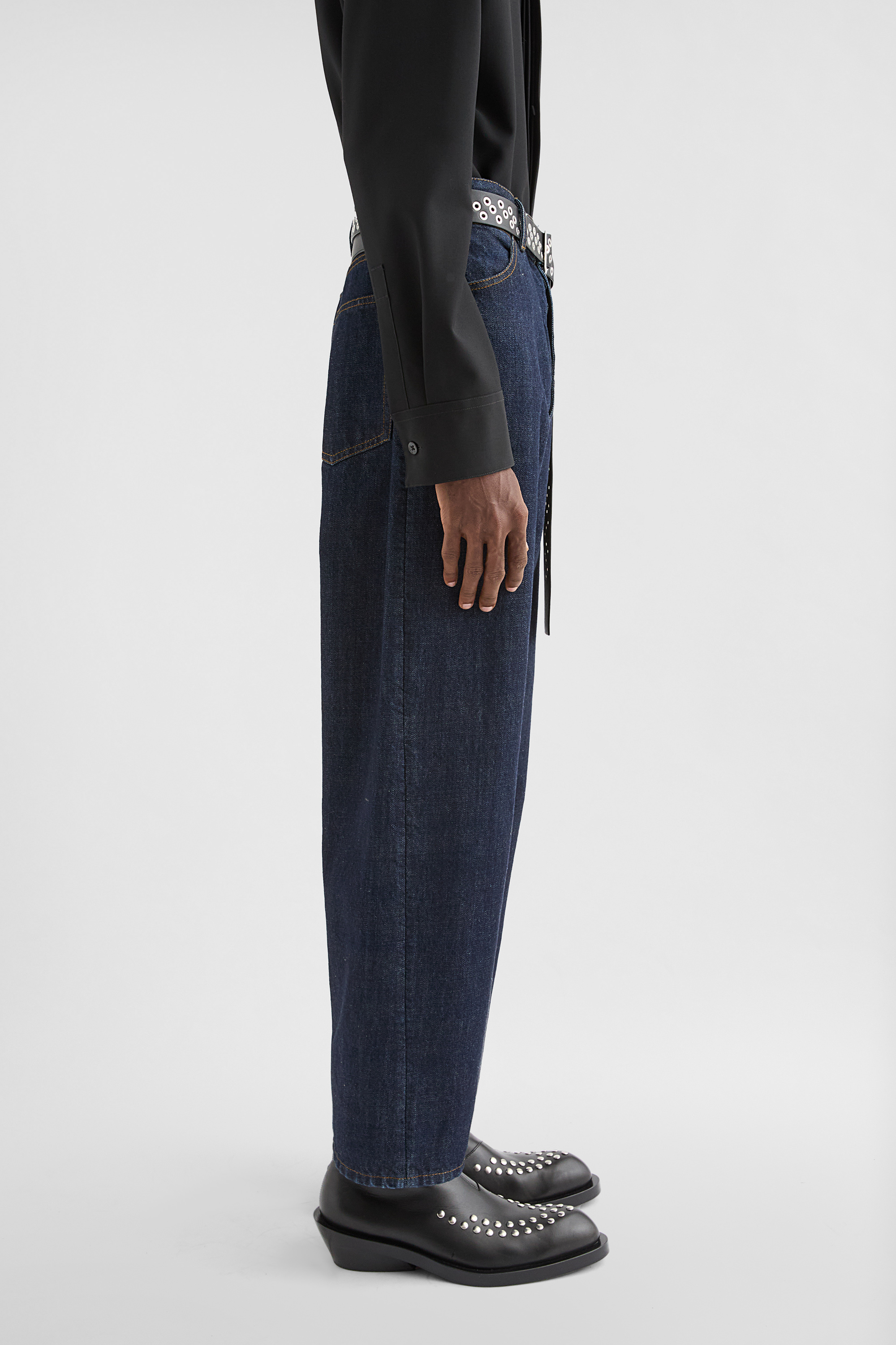 Loose Denim Trousers - Trousers - Image 3