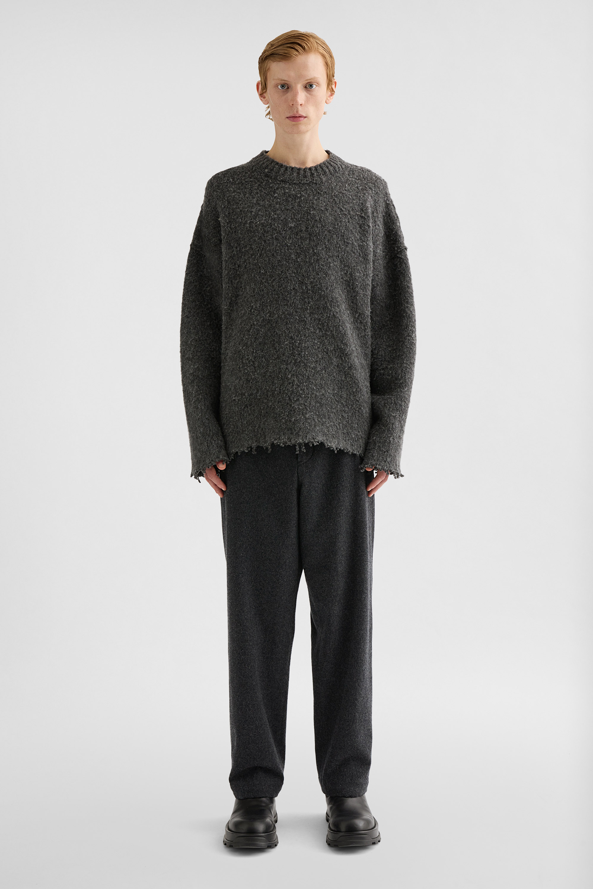 Wool Crew-Neck Sweater - Sweaters - Image 1
