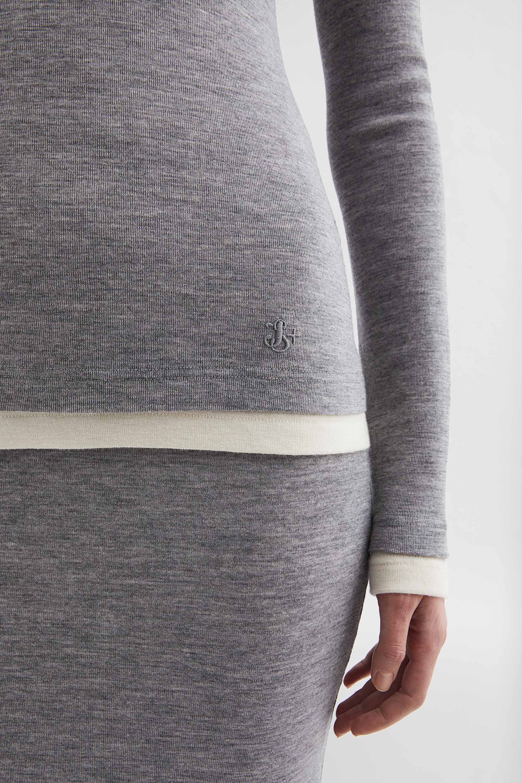 Lightweight Wool Layered T-Shirt - Long-sleeved tops - Image 3