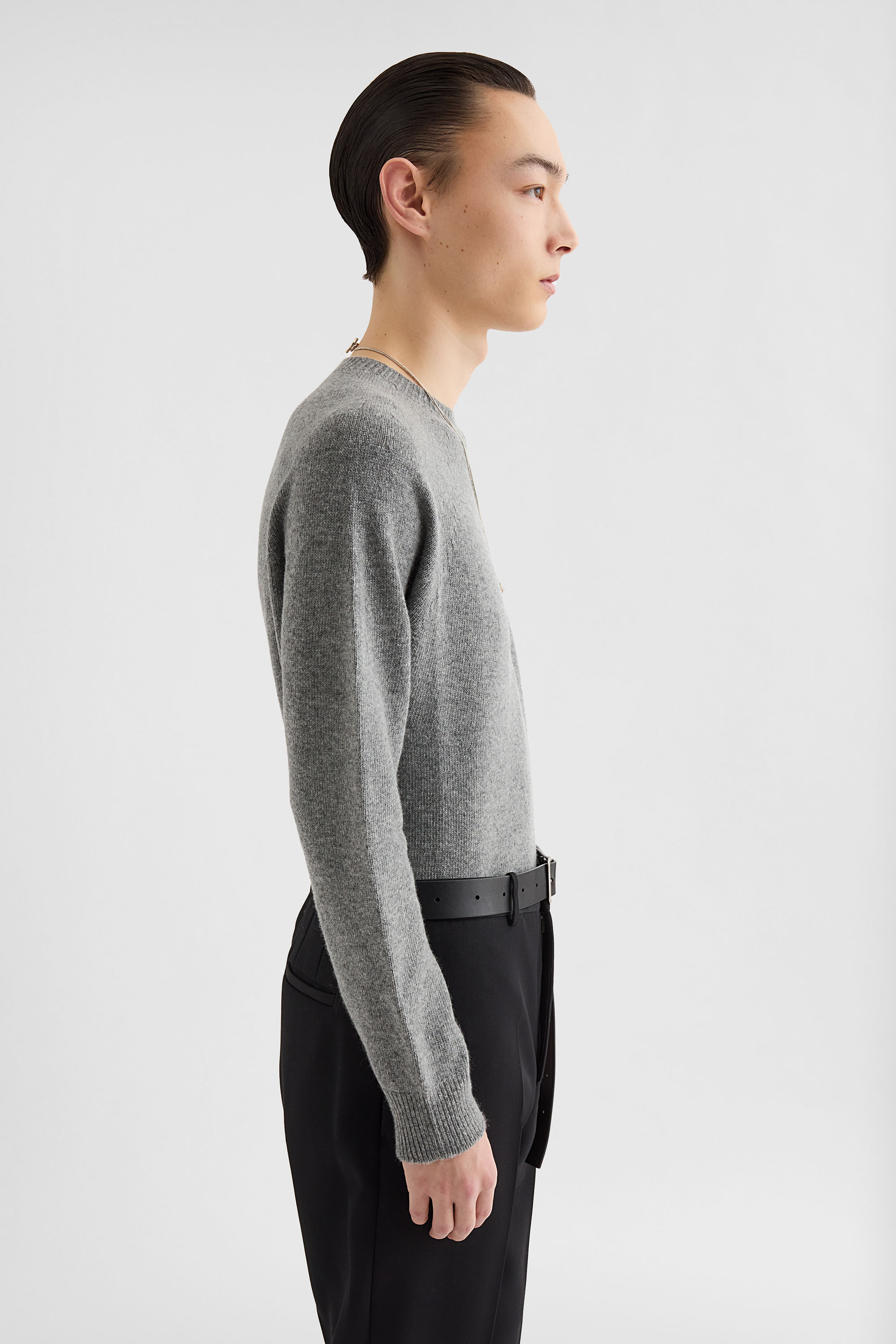 Cashmere Blend Crew-Neck Sweater - Sweaters - Image 2