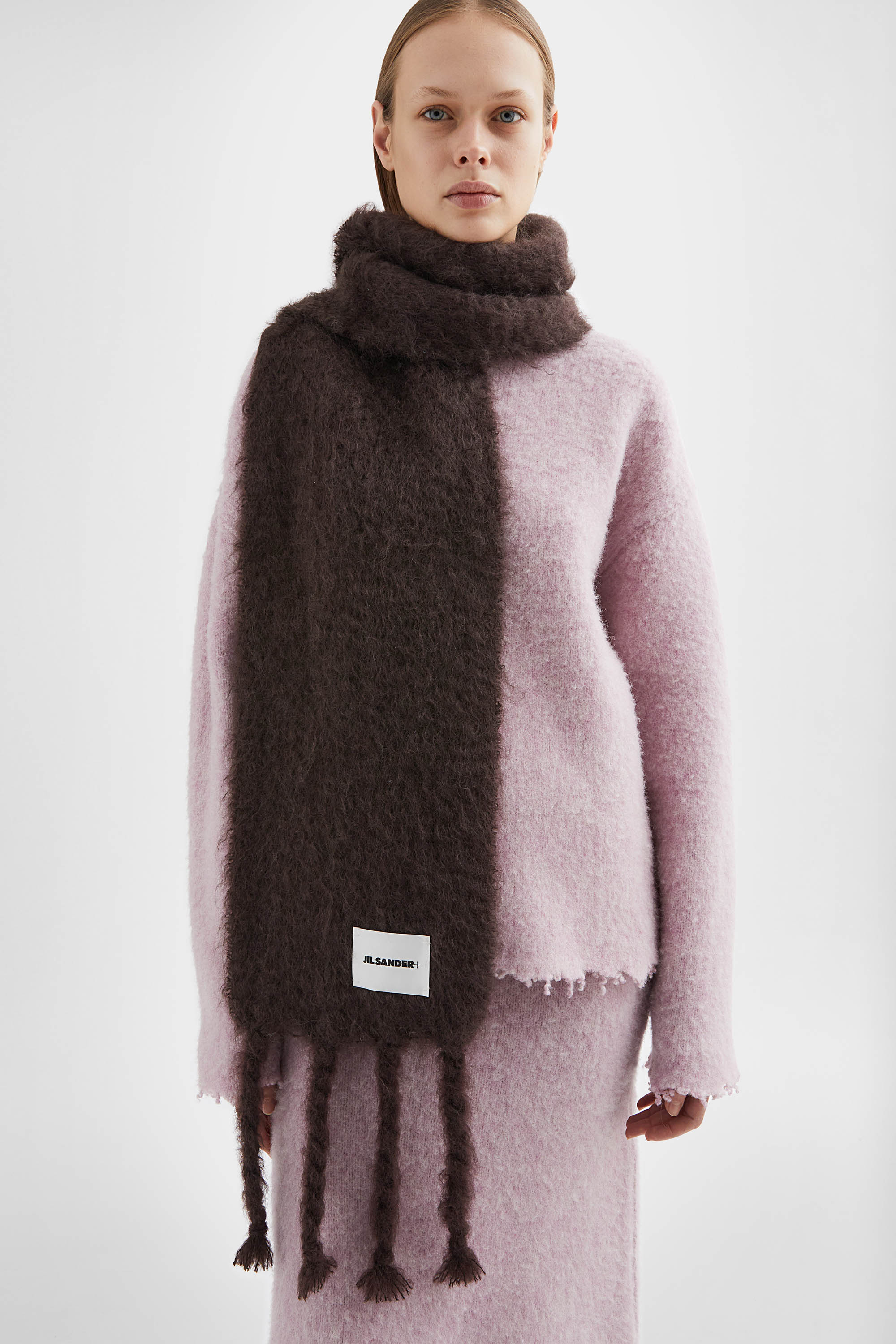 Slim Wool Blend Scarf - Scarves - Image 2