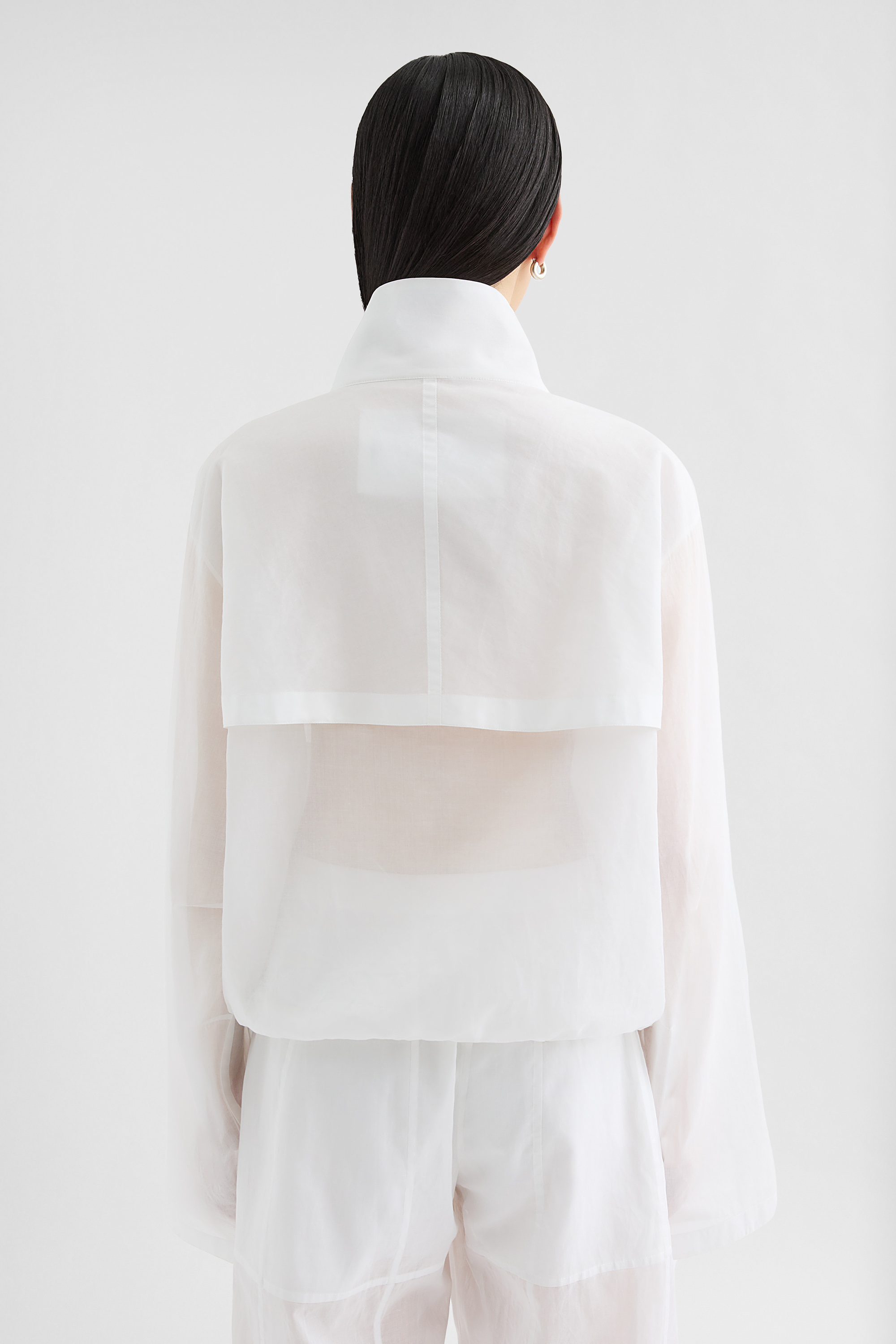 Cotton Muslin Blouson - Jackets - Image 4