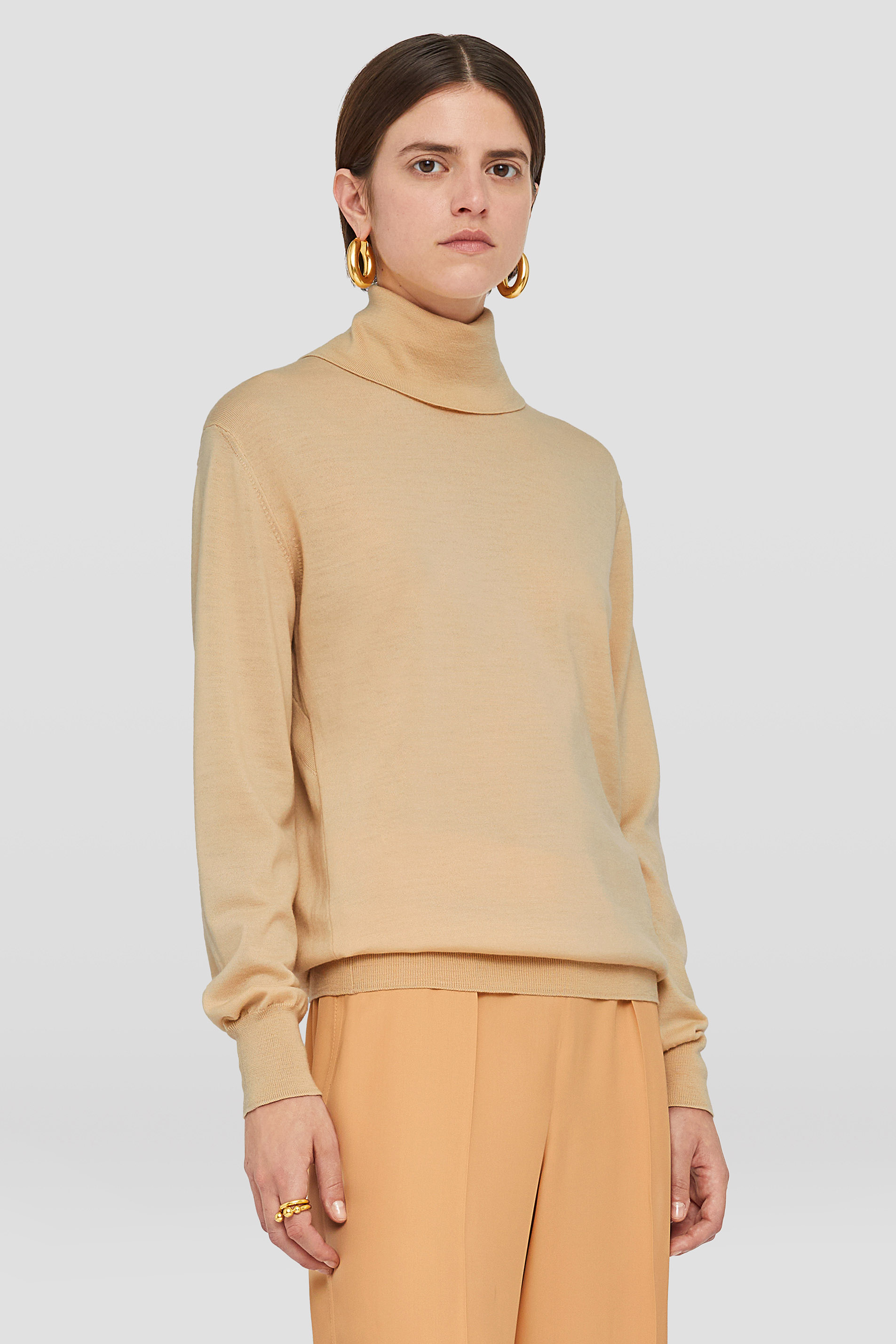 Lightweight Wool High-Neck Sweater - Sweaters - Image 4