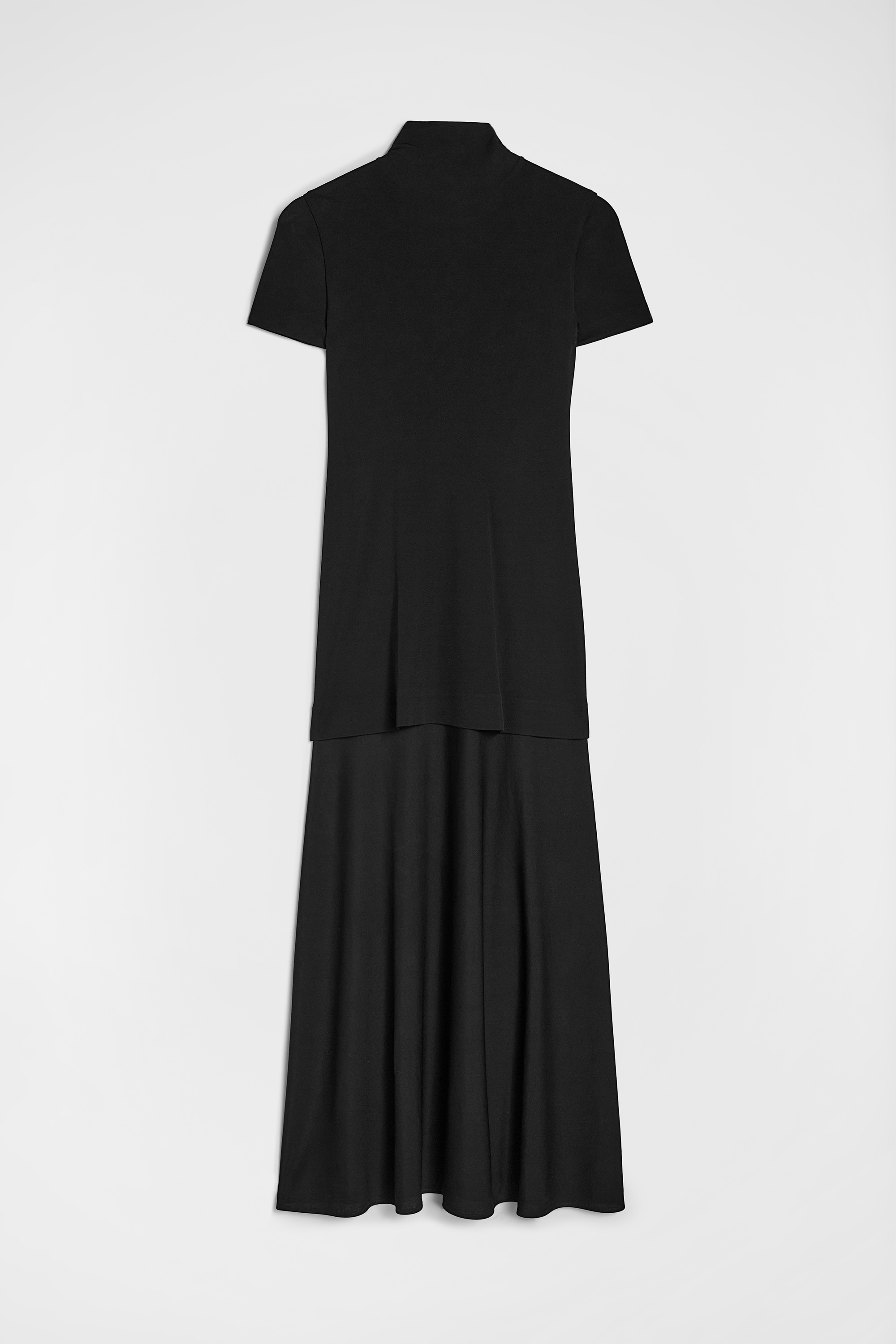 Fluid Viscose High-Neck Dress - Dresses - Image 5