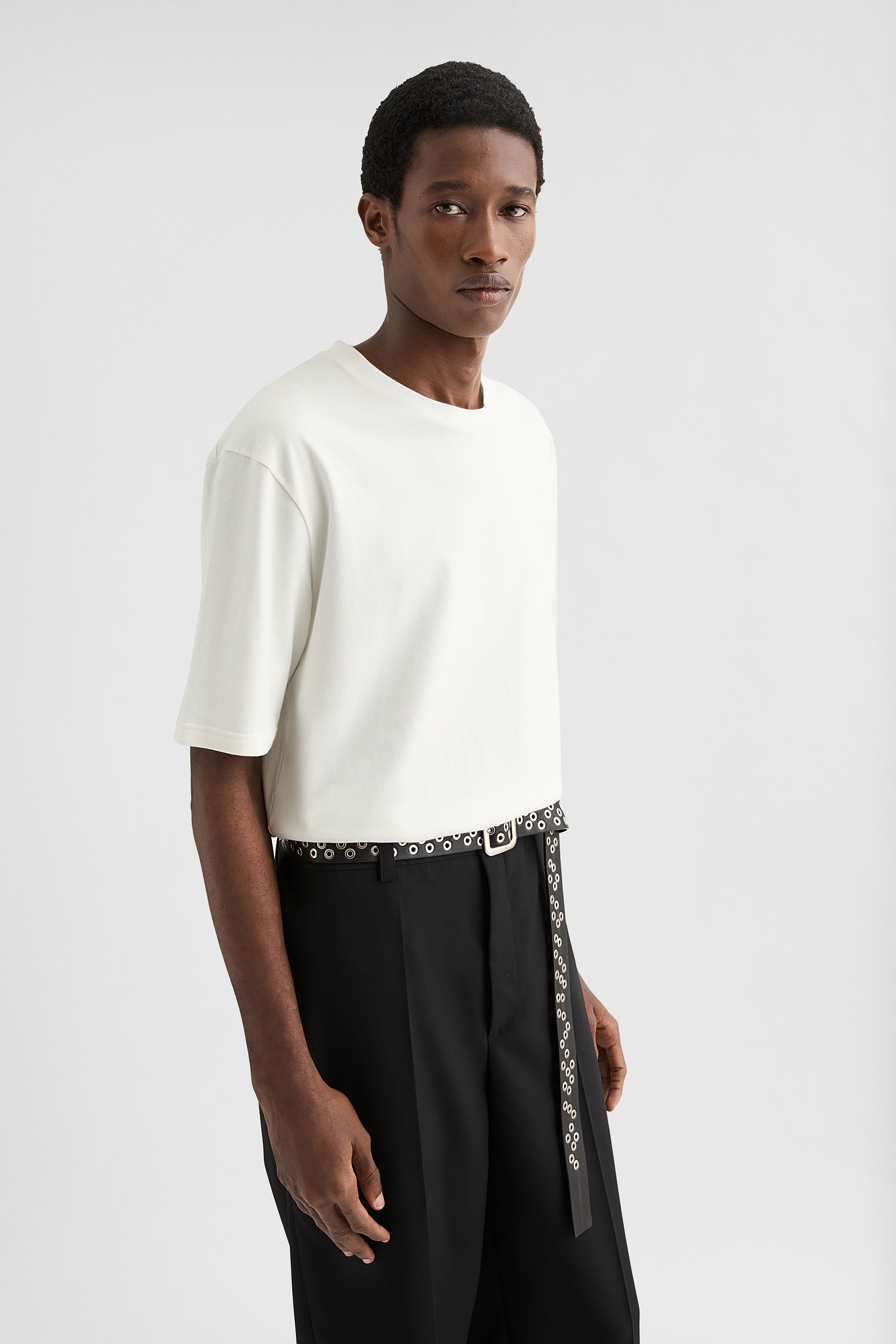 Cotton Crew-Neck T-Shirt - T-shirts - Image 2