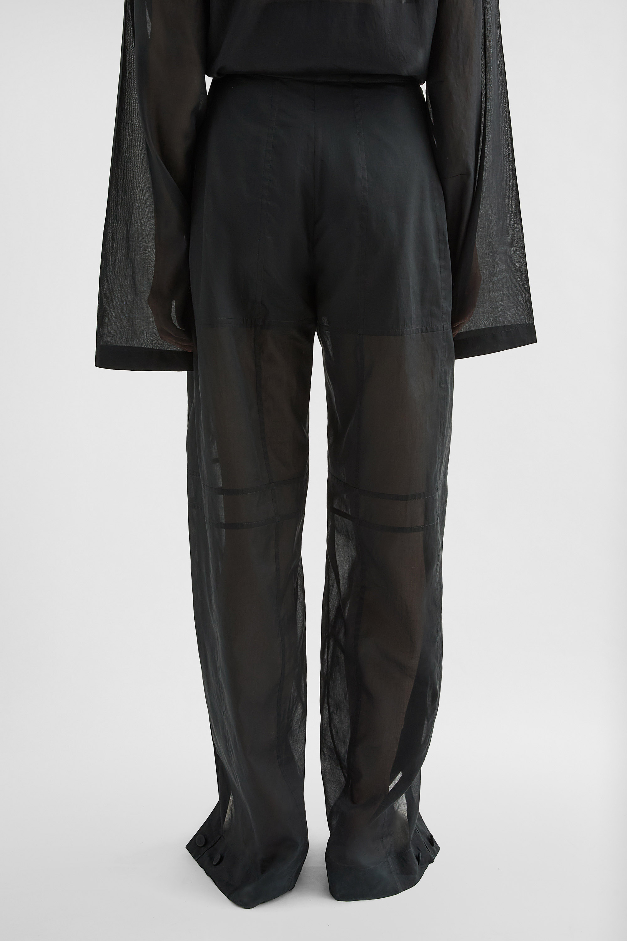 Cotton Muslin Trousers - Trousers - Image 4
