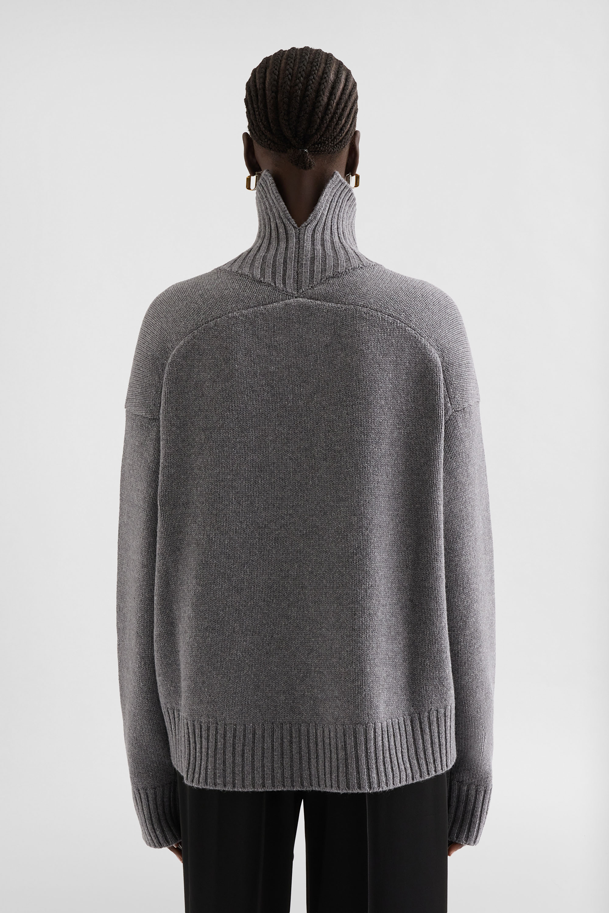 Cashmere Blend High-Neck Sweater - Sweaters - Image 4