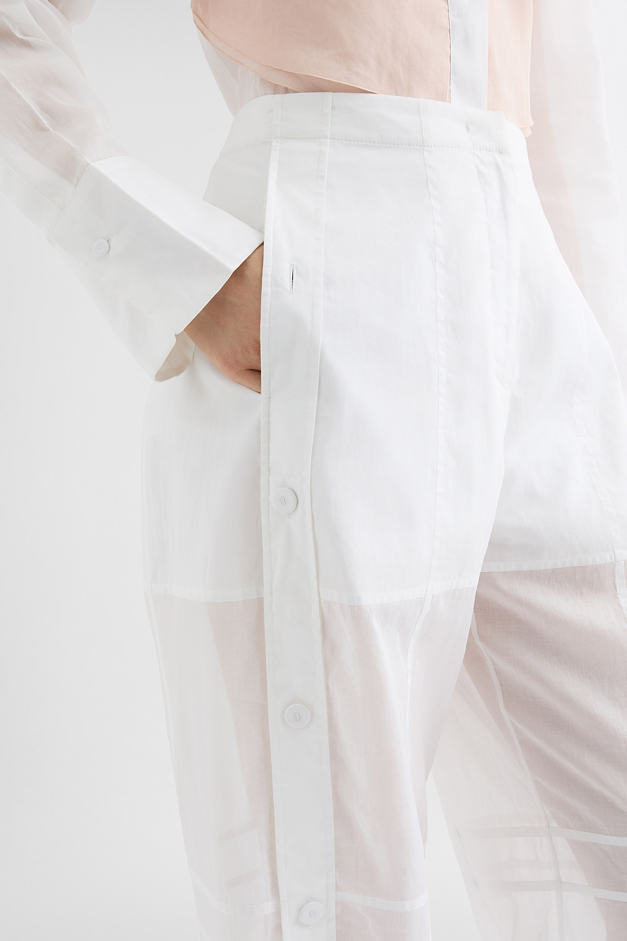 Cotton Muslin Trousers - Trousers - Image 5