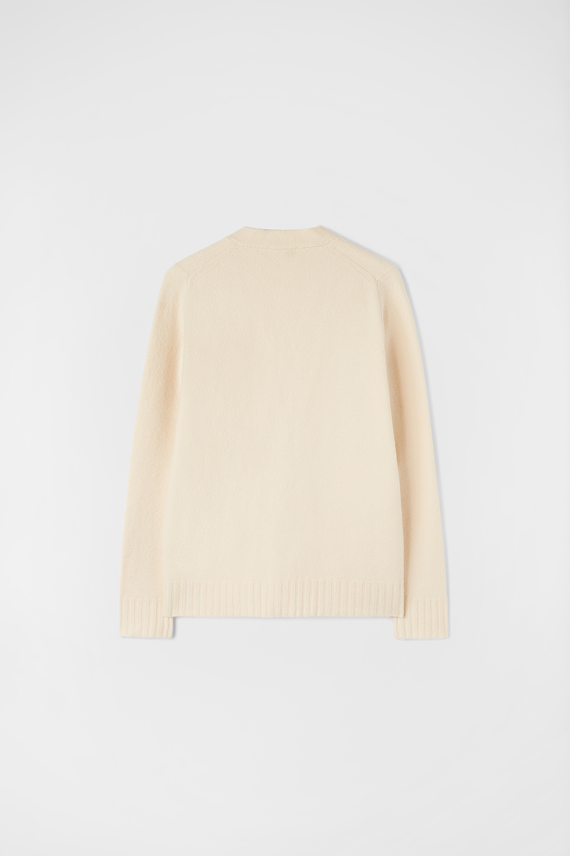 Wool V-Neck Cardigan - Sweaters - Image 3
