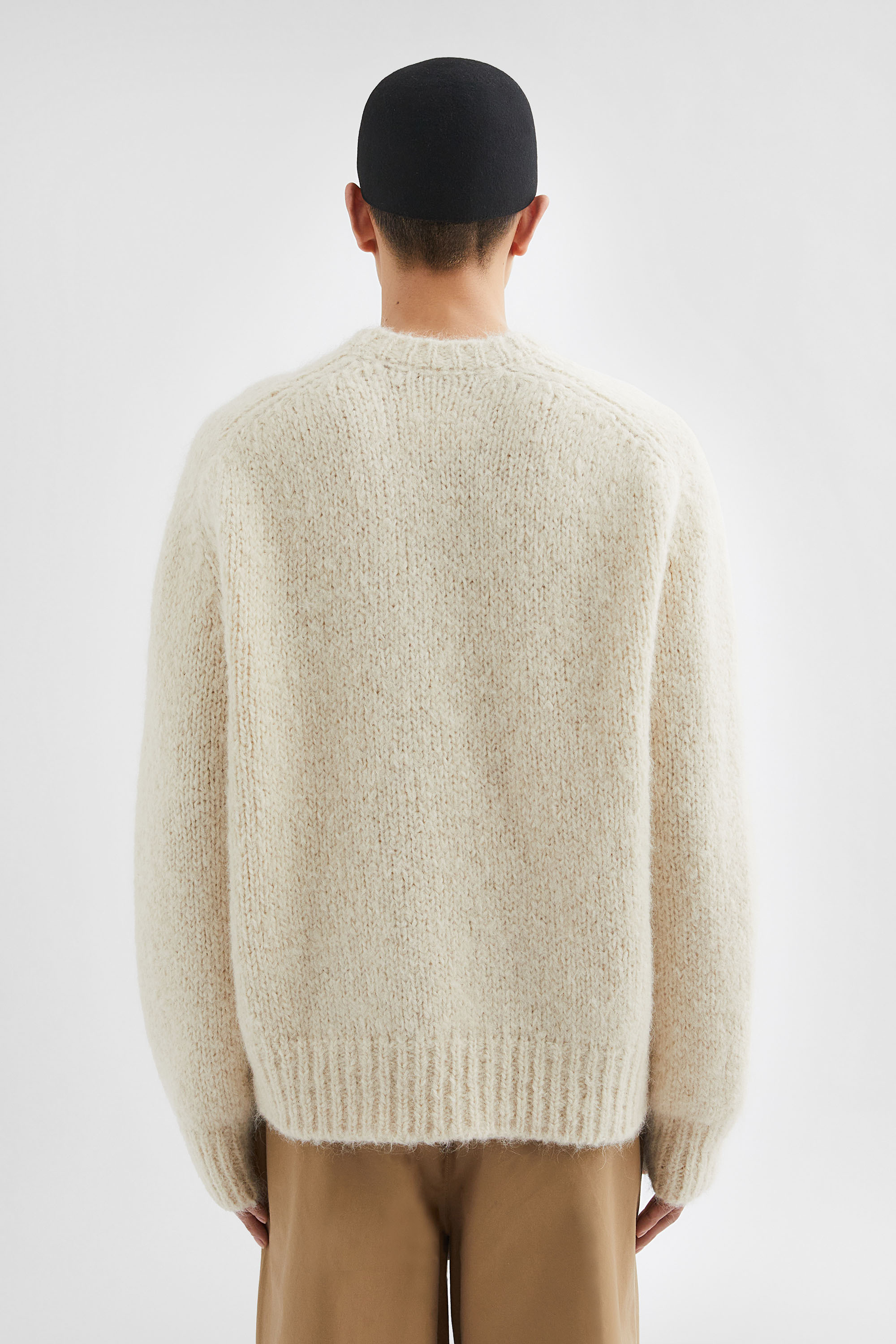 Wool Blend Crew-Neck Sweater - Sweaters - Image 4