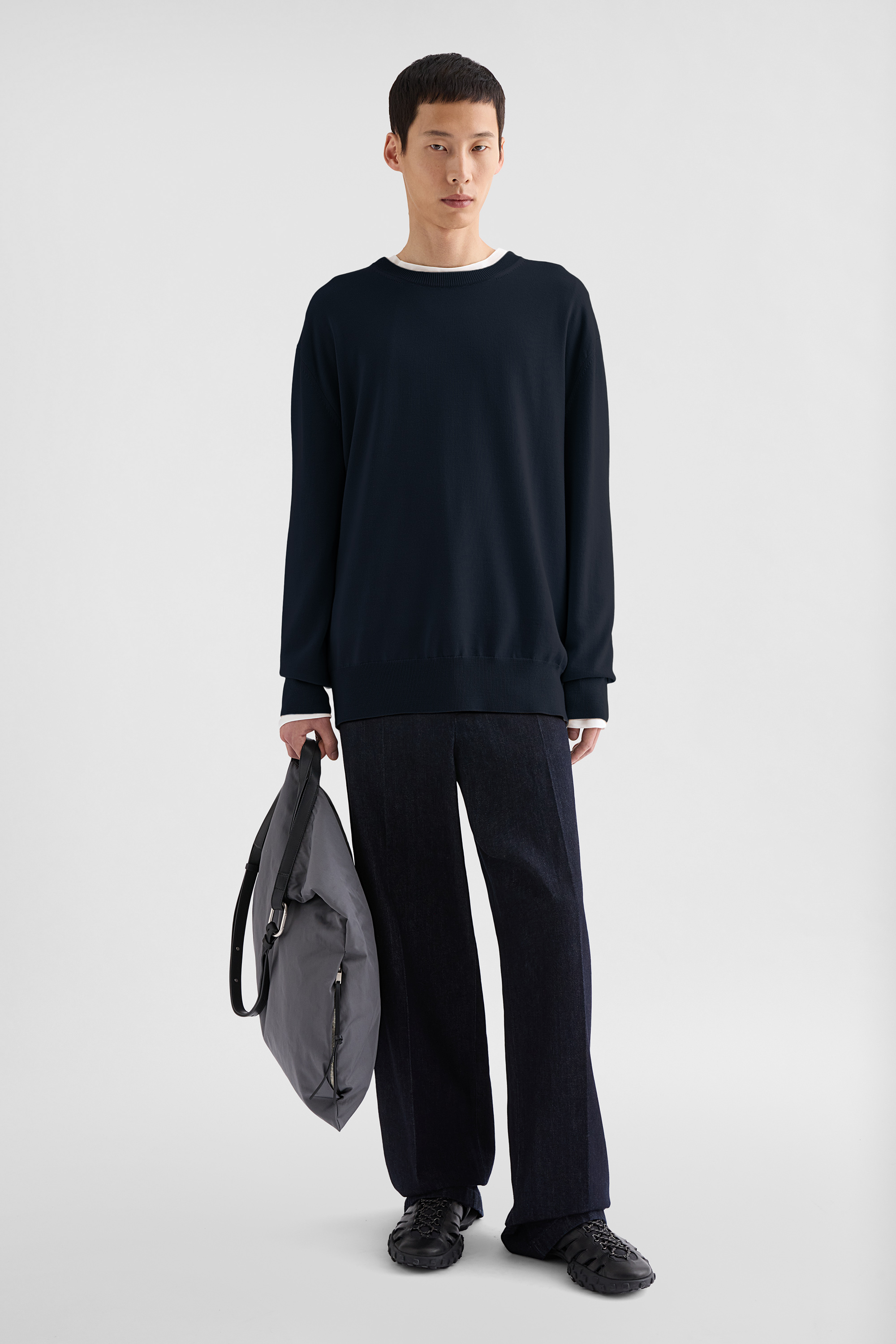Midweight Wool Crew-Neck Sweater - Sweaters - Image 1