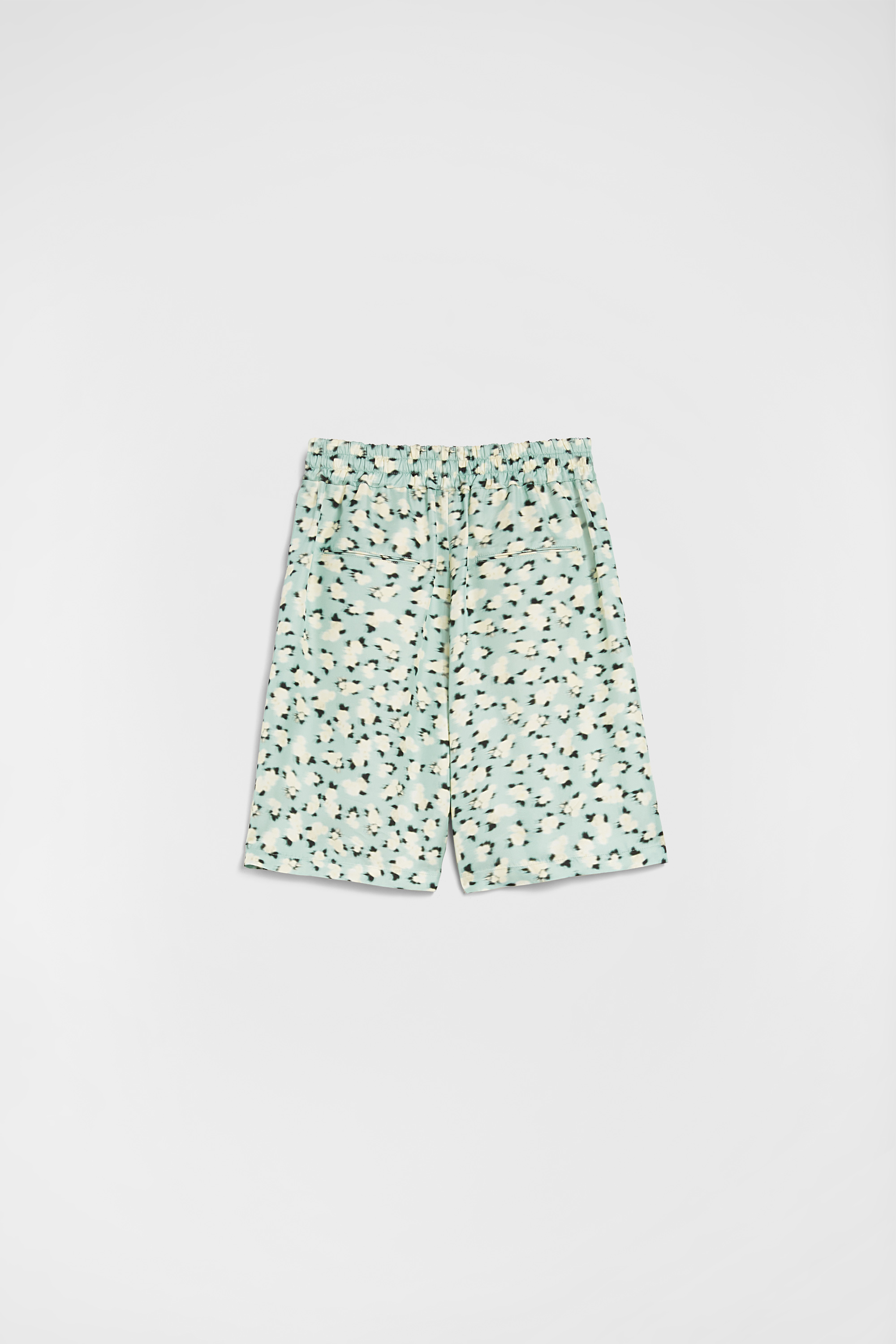 Fluid Viscose Printed Shorts - Trousers - Image 6