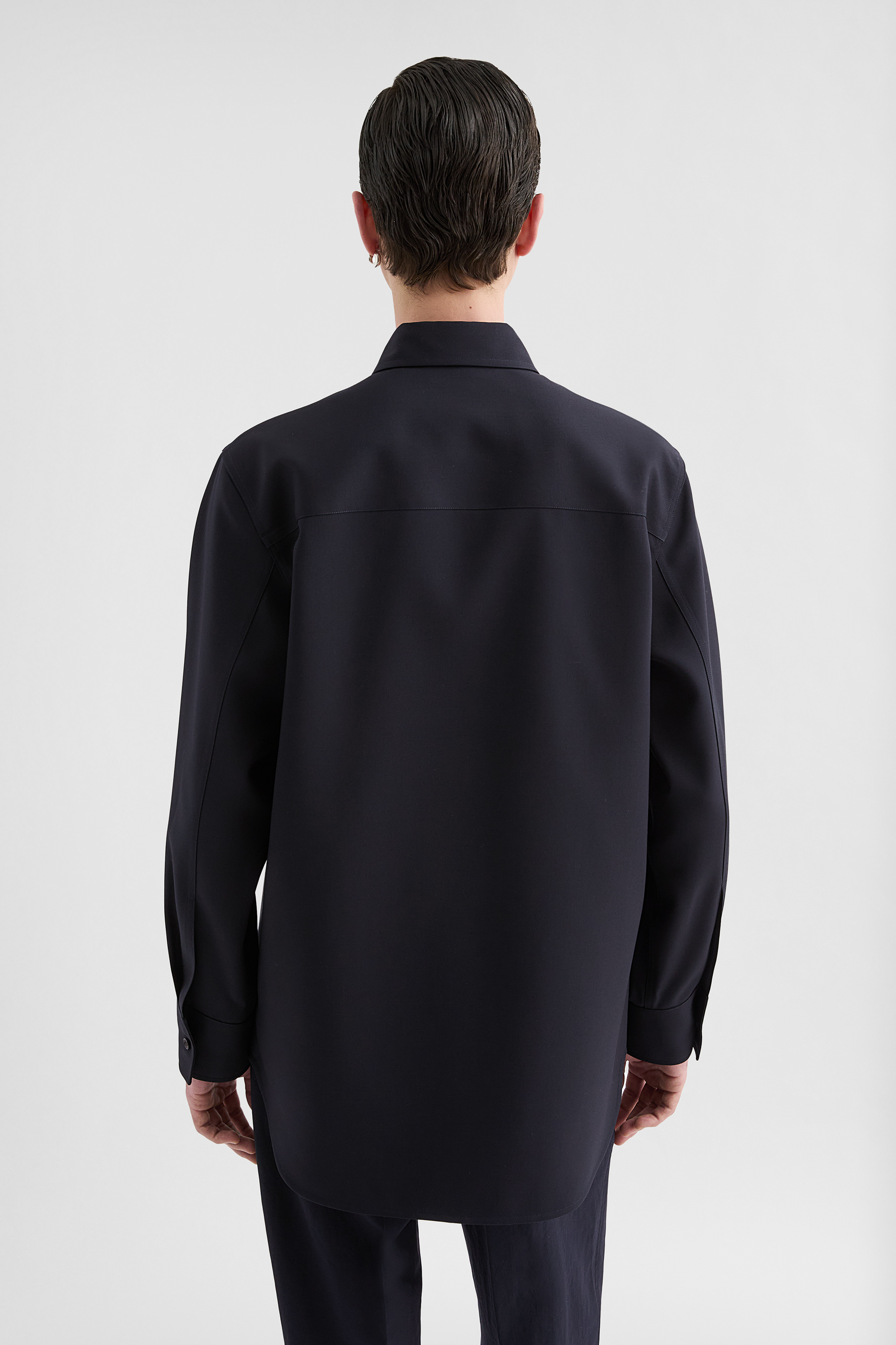 Lightweight Wool Gabardine Shirt - Shirts - Image 4