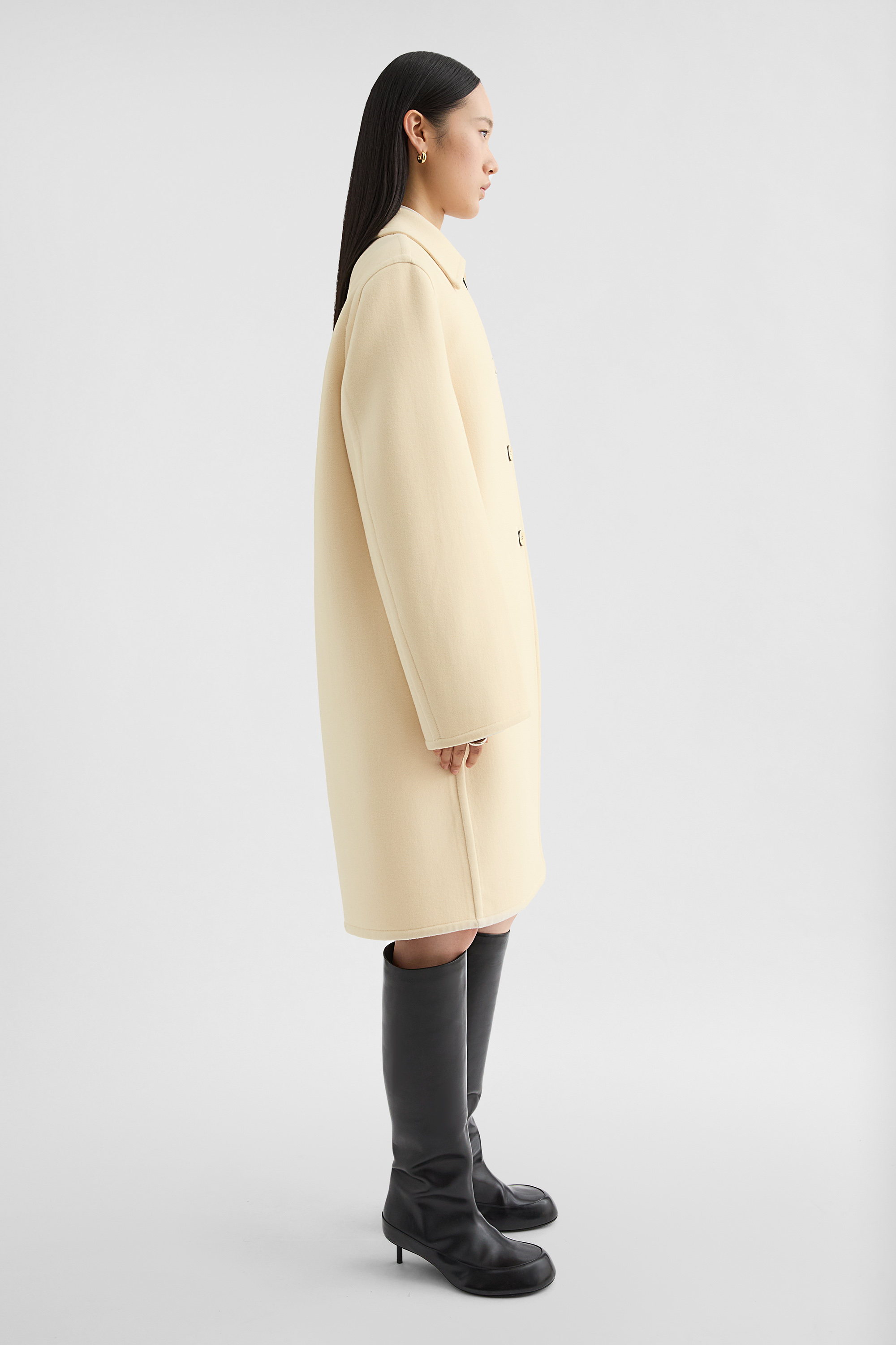 Double Wool Coat - Coats - Image 2