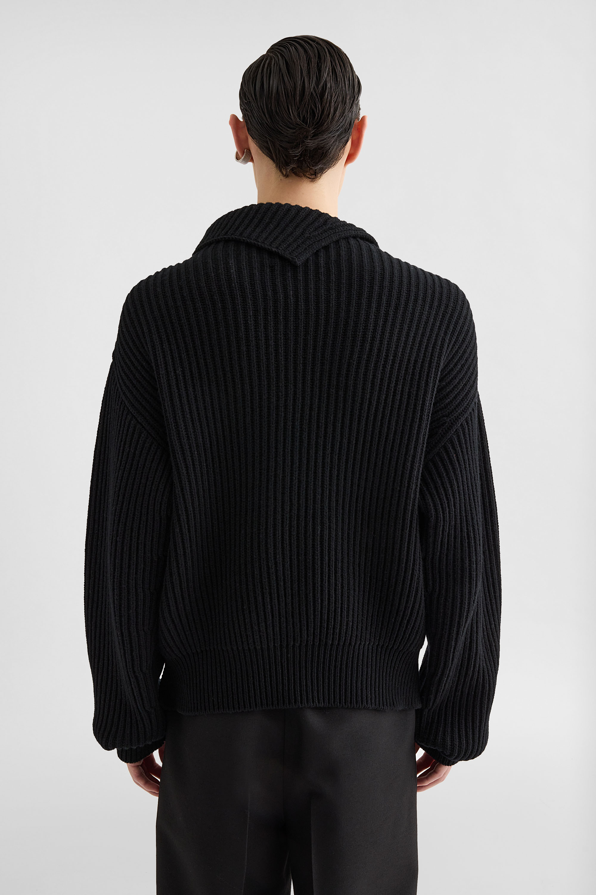 Wool High-Neck Sweater - Sweaters - Image 4
